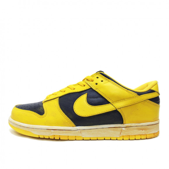 Nike Dunk Low Vintage Midnight Blue Yellow (2010) - 446242-700