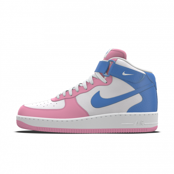 Custom Nike Air Force 1 Mid By You-sko til kvinder - Pink - 4523234192