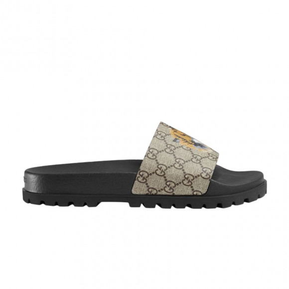 Gucci GG Supreme Slide 'Tiger' | Black | Men's Size 6 - 456234-K5Y00-8919