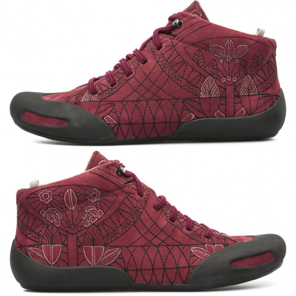 CAMPER Twins - Boots for Women - Red, Suede - 46746