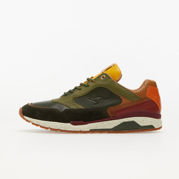 KangaROOS united "Cherry Maple" (Kish Kash X Sneakerqueen) Forest Green/ Saddle Brown - 4712D0008082