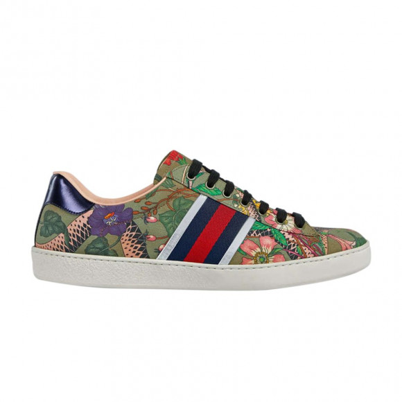 Gucci Flora Snake Sneaker | Red | Men's Size 8.5 - 473763-9IZ60-3779