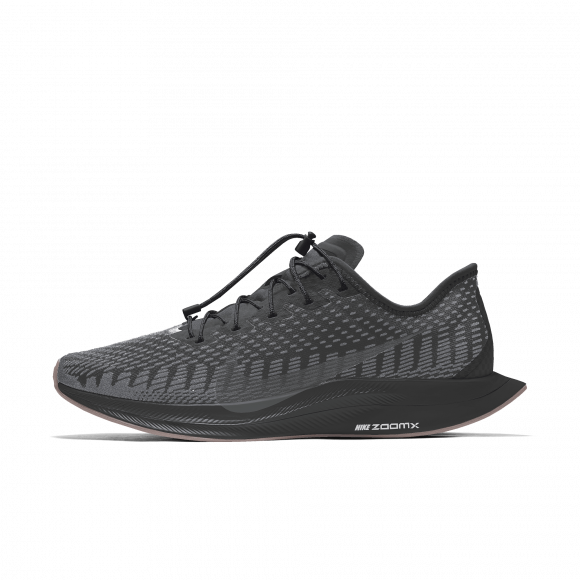Chaussure de running personnalisable Nike Zoom Pegasus Turbo 2 Premium By You pour Femme - Noir - 483879928