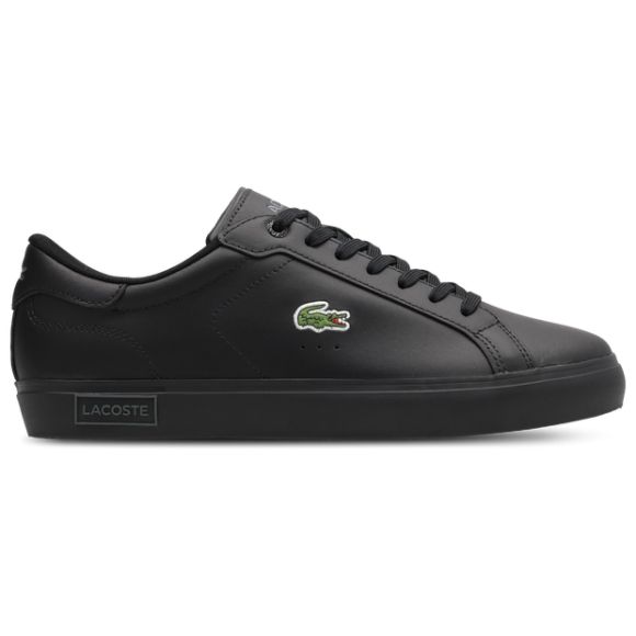 Lacoste Powercourt Men's Sneakers - Black - Size 8.5 - Leather - 49SMA0081_02H