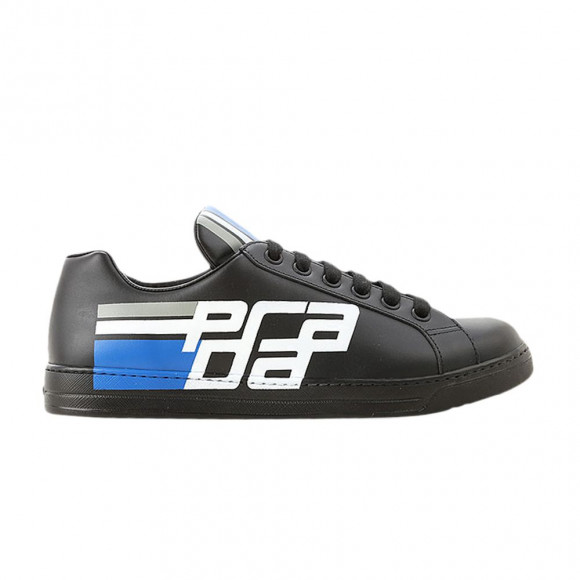Prada Avenue Low 'Vitello Graphic Logo - Black' | Men's Size 5.5 - 4E3409-3KQL-F0002