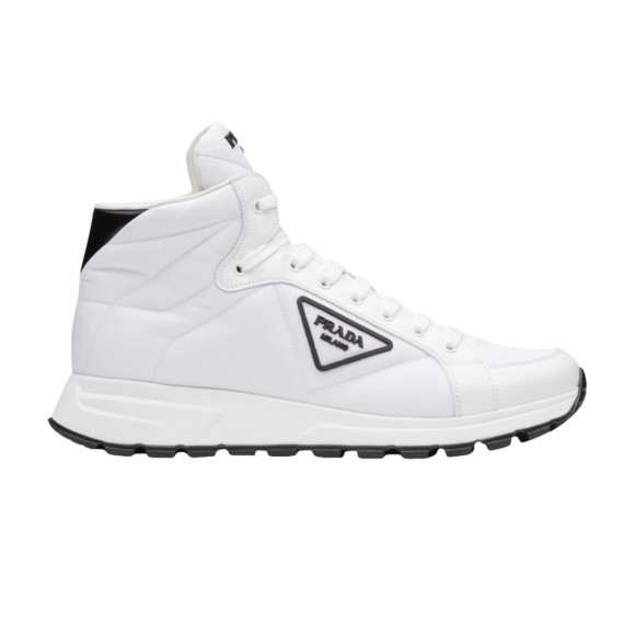 Prada Prax 01 Re-Nylon and Brushed Leather 'White Black' | Men's Size 7 - 4T3592-3LF5-F0964