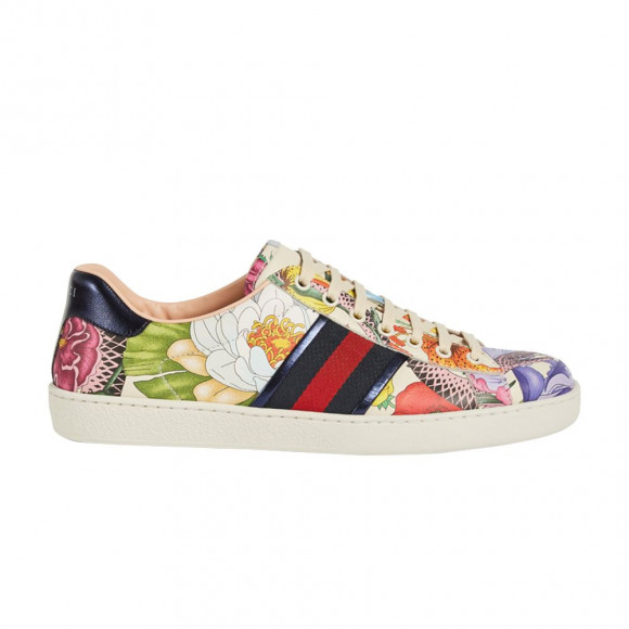 Gucci Ace Leather 'Floral Snake' | White | Men's Size 6 - 500865-DH920-9057