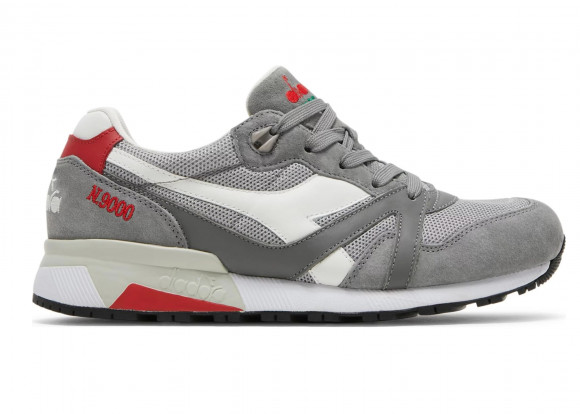 Diadora N9000 Made in Italy 'Storm Grey Red' - 501-177690-75069