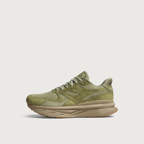 Diadora Men's V7000 Dip-Dye Sneaker in Green Lily Pad - 501-183763-70138