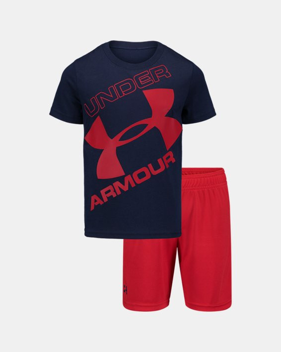 Boys' PreSchool UA Tilted Big Logo Set