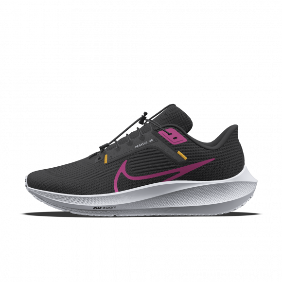 Chaussure de running sur route personnalisable Nike Pegasus 40 By You pour femme - Noir - 5119241752