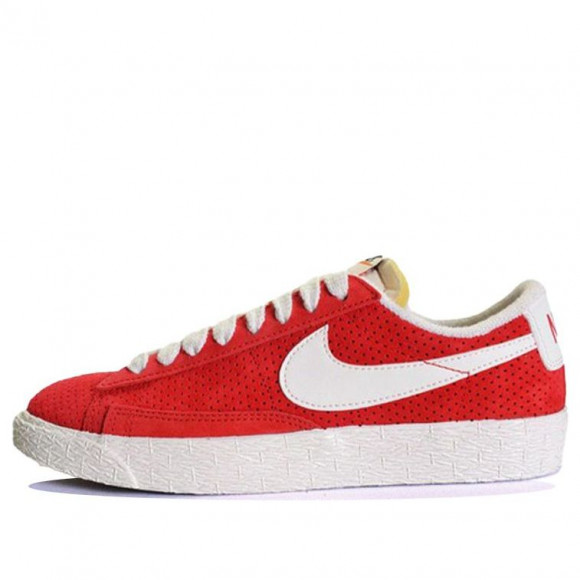 Nike Womens WMNS Blazer Low RED/WHITE Skate Shoes 517371-611 - 517371-611