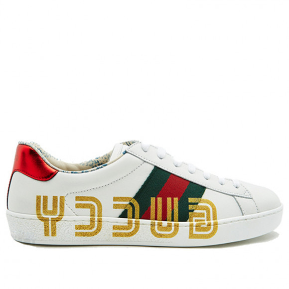 Gucci Ace Low 'Guccy Print' White Sneakers/Shoes 523455-0G290-9090 