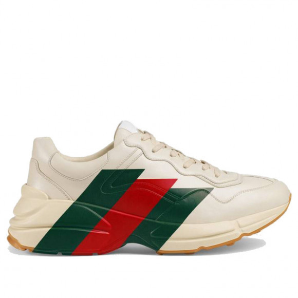 Gucci Rhyton 'Web Print' Mystic White Marathon Running Shoes/Sneakers 523535-DRW00-9022 - 523535-DRW00-9022