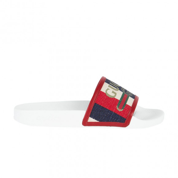 Gucci Shower Slide 'Mystic White Red' | Men's Size 9 - 523629-9SP10-9094