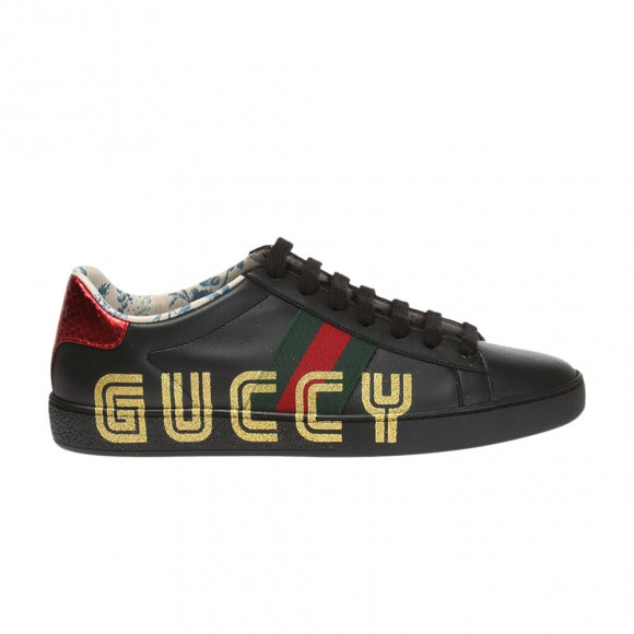 Gucci Wmns Ace Low 'Guccy Print - Black' | Women's Size 4 - 525268-0G2D0-1088