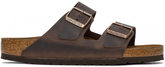 Birkenstock Brown Leather Arizona Sandals - 52531