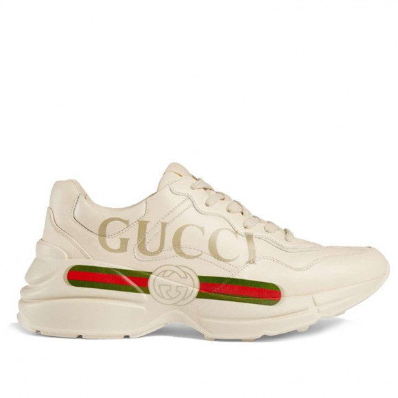 Bestemt bandage industri Gucci Womens WMNS Rhyton Leather Sneaker 'Logo' Ivory Leather Marathon  Running Shoes/Sneakers 528892-DRW00-9522