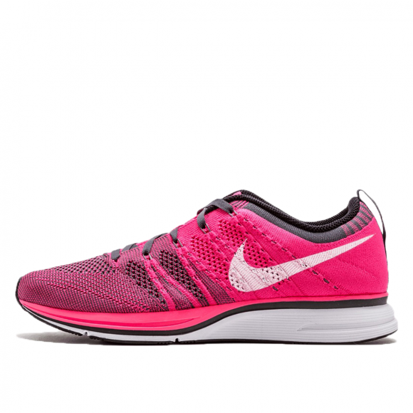 nike flyknit pink and grey