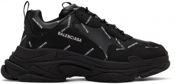 Balenciaga Baskets Triple S noires à logo - 536737-W2FA1-1090