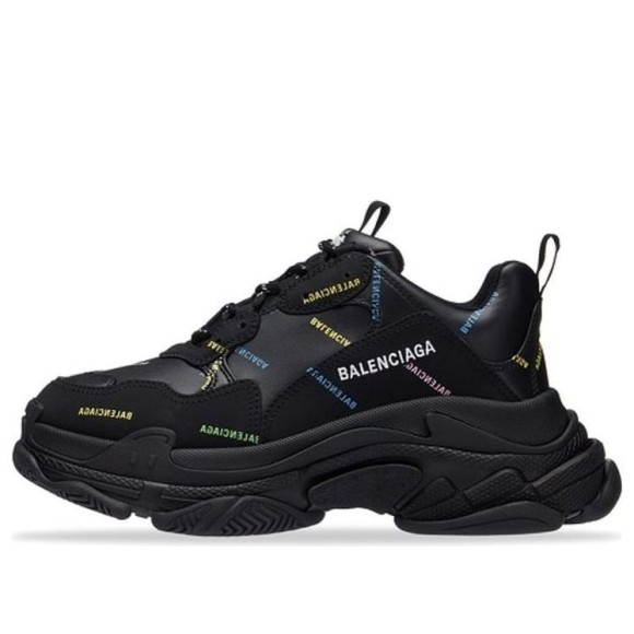 Balenciaga Triple S Allover Logo 'Black Multi' 536737W2FA81083 - 536737W2FA81083