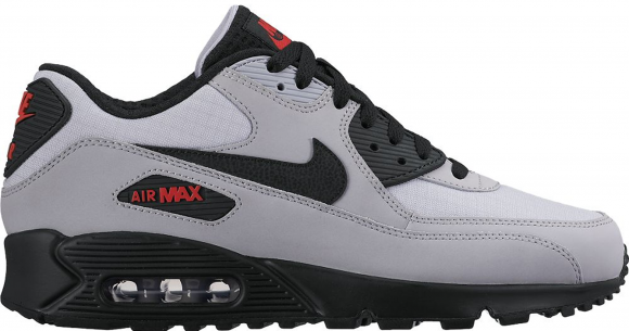 Nike Air Max 90 Wolf Grey Black Red - 537384-049