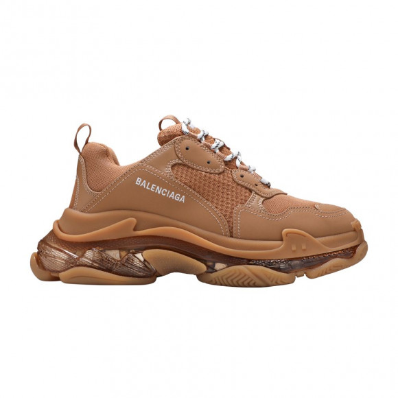 Balenciaga Triple S Sneaker 'Clear Sole - Light Camel' | Brown | Men's Size 6 - 541624-W2GA1-2706