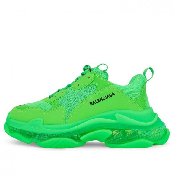tinción Penetrar Legibilidad Balenciaga Triple S Clear Sole Fluorescent Green Chunky Sneakers/Shoes  541624W2GR13801
