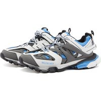 Balenciaga Men's Track Oversized Sneakers in White/Blue - 542023-W3AC4-1249
