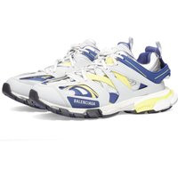 Balenciaga Men's Track Sneakers in White/Navy/Grey - 542023-W3AC4-9471