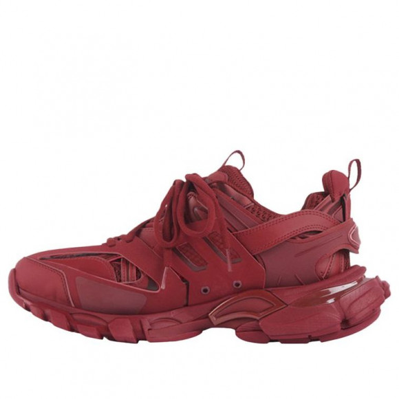 Balenciaga Track Nylon Net Sneakers Red Chunky Shoes 542023W2LA15504 - 542023W2LA15504