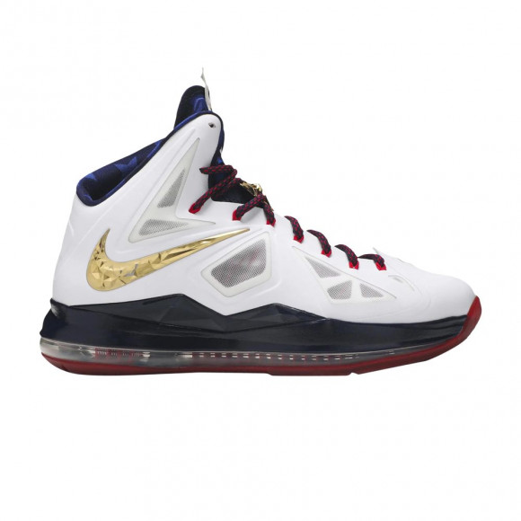 Nike LeBron 10+ Sport Pack 'Gold Medal' Sample | White | Men's Size 9 - 542244-100-00