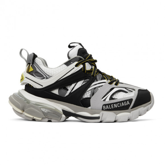 Balenciaga Grey and Yellow Track Sneakers - 542436-W3AD1