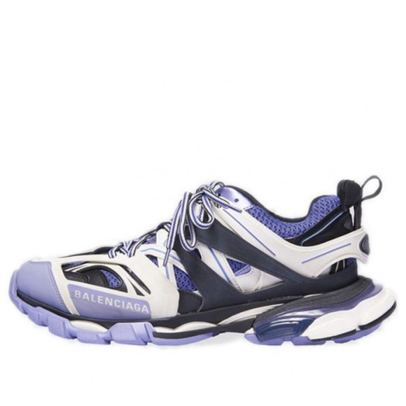 Balenciaga Track White/Purple Chunky Shoes (Dad Shoes/Thick Sole/Women's) 542436W1GB95162 - 542436W1GB95162