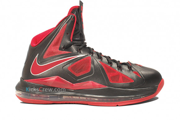 Nike LeBron 10 XDR Black Red Silver 543645-006 - 543645-006