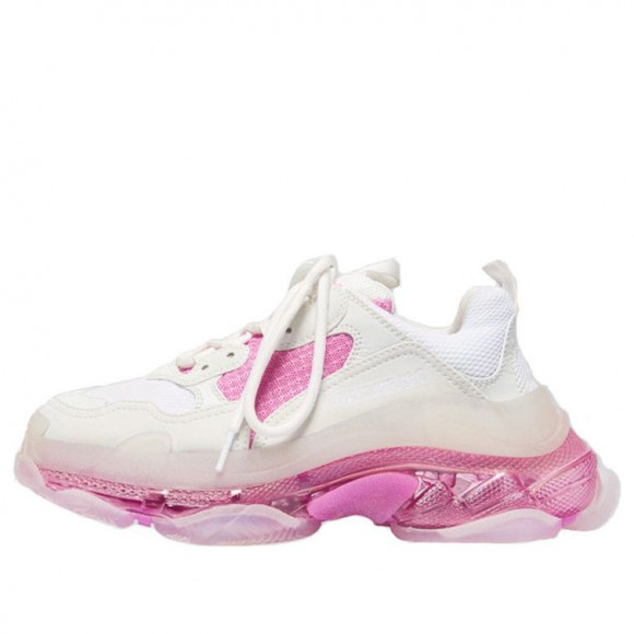 Balenciaga Triple S Pink/White Chunky Sneakers/Shoes 544351W09ON9025 - 544351W09ON9025