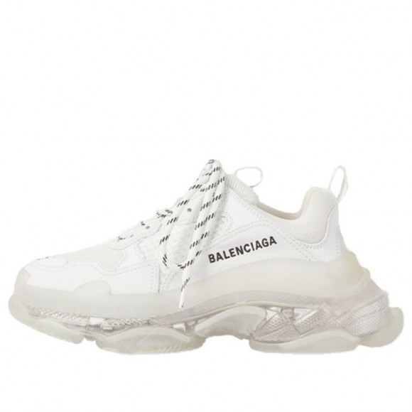 Balenciaga Triple S Clear Sole White Chunky Sneakers/Shoes 544351W2FB19000 - 544351W2FB19000
