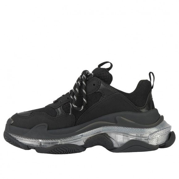 Balenciaga Triple S Clear Sole Black Chunky Sneakers/Shoes 544351W2FB21001 - 544351W2FB21001