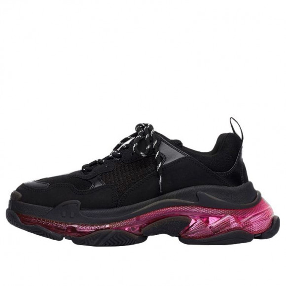 Balenciaga Triple S Black/Pink Chunky Sneakers/Shoes 544351W2FR11053 - 544351W2FR11053