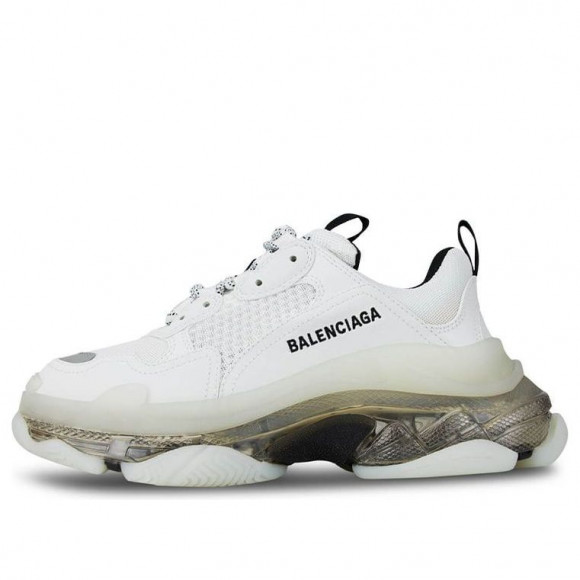 Balenciaga Triple S White/Grey Chunky Sneakers/Shoes 544351W2GS19012 - 544351W2GS19012