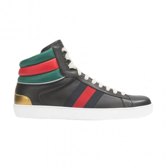 Gucci Ace Stripe High 'Black' | Men's Size 7 - 548689-0RDQ0-1084