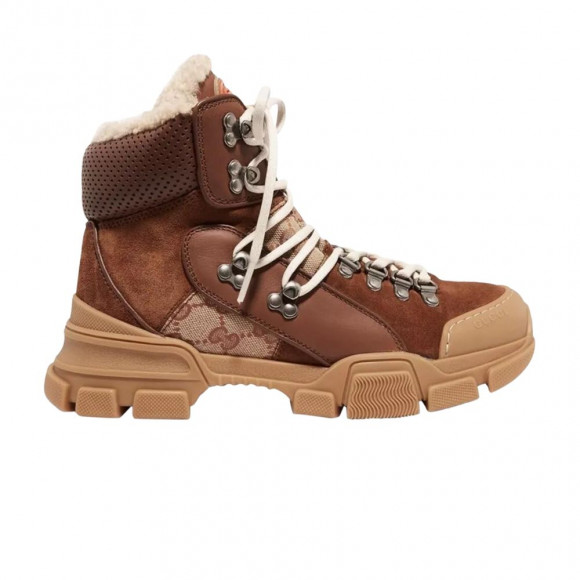 Gucci Flashtrek High 'Brown Shearling' | Men's Size 9.5 - 548714-0P340-2565