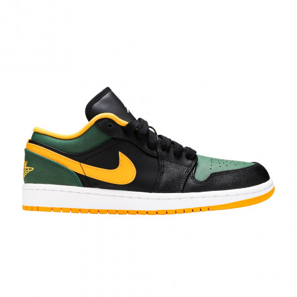 Air Jordan 1 Low 'Green Gold' | Black | Men's Size 13 - 553558-037