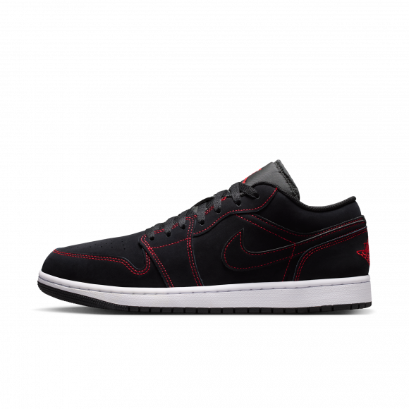 Nike Air Jordan 1 Low Men's Shoes - Black - 553558-076