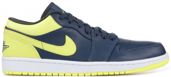 Jordan 1 Low Squadon Blue Electric Yellow - 553558-417