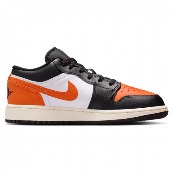 Jordan Aj1 Low Unisex Shoes - Black - Size: 3.5 - Leather - Foot Locker - 553560-081