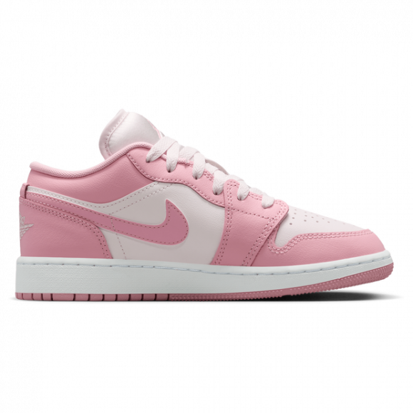 Jordan 1 Low Kid's Sneakers - Red - Size 4 - Mesh/Synthetic - 553560-614