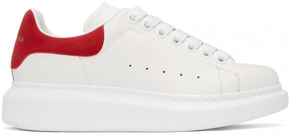 Alexander McQueen White & Red Oversized Sneakers - 553770-WHGP7*