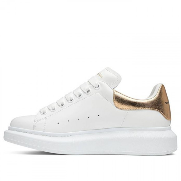 (WMNS) Bolsito Alexander McQueen Oversized Sneaker 'White Light Gold' - 553770WHFBU-9075