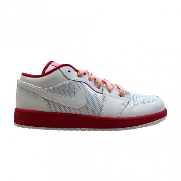 Air Jordan 1 Low GS 'Voltage Cherry' | White | Kid's Size 4 - 554723-118